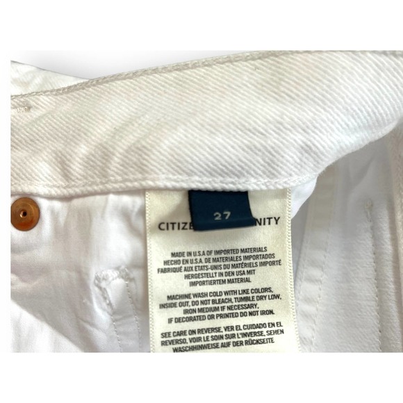 Citizens of Humanity MARLEE White Denim Relaxed Taper Jeans | Sz 27 - Picture 8 of 11